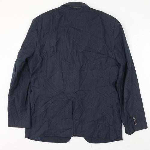 Banana Republic Mens Blue Cotton Jacket Blazer Size 42 Regular
