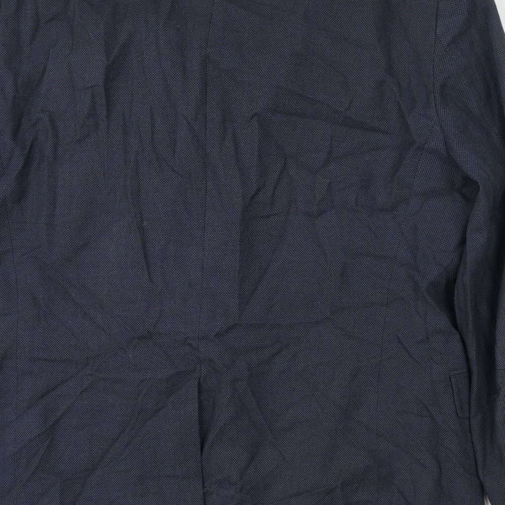 Banana Republic Mens Blue Cotton Jacket Blazer Size 42 Regular