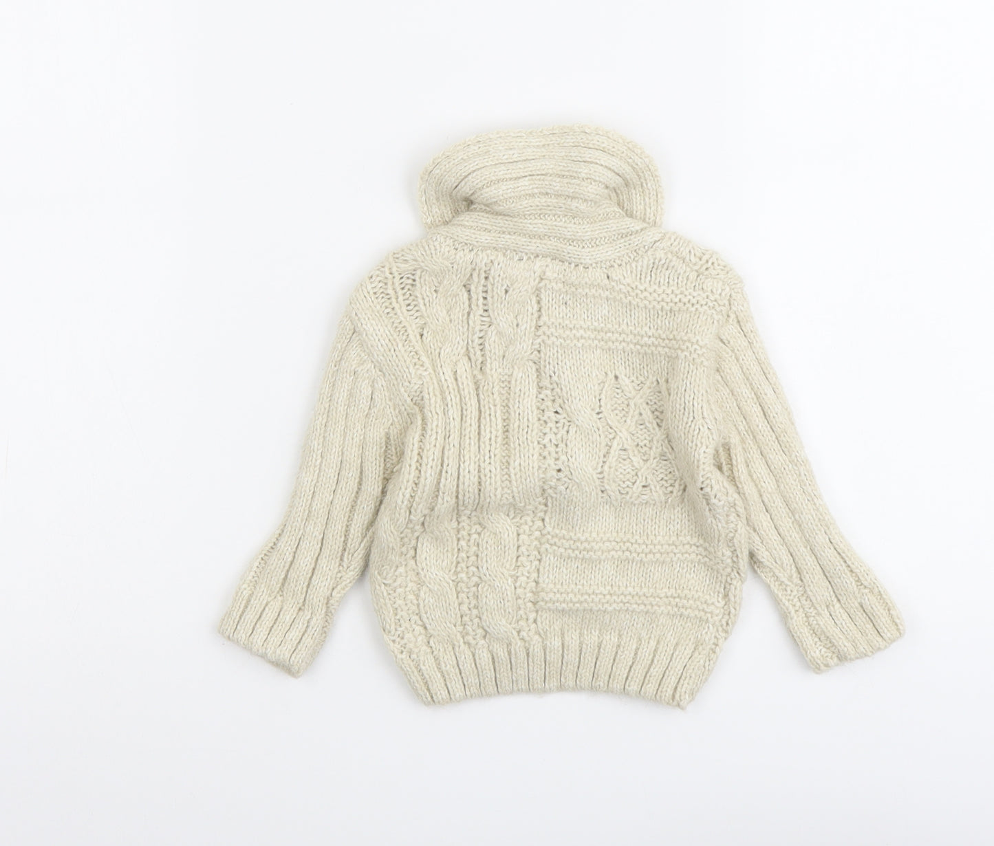 River Island Baby Beige Cotton Pullover Jumper Size 0-3 Months Pullover