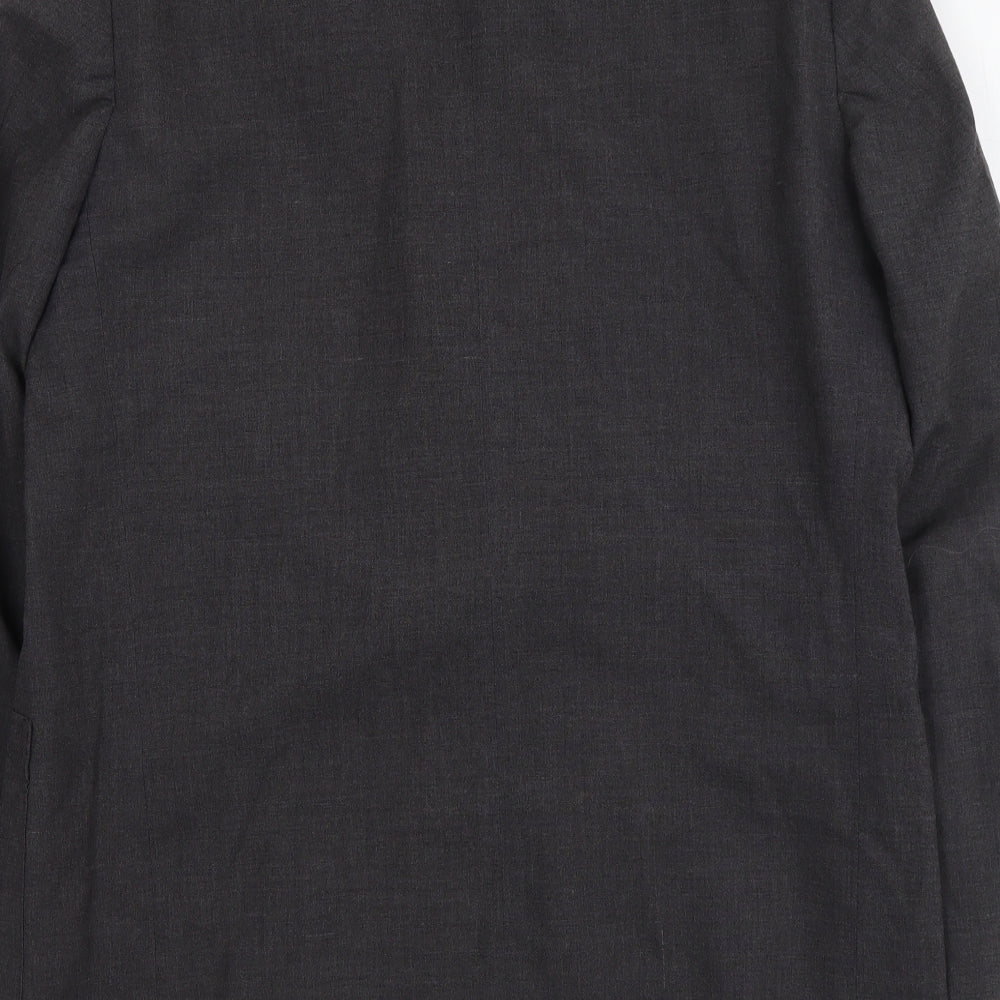 DUNN&CO Mens Grey Polyester Jacket Suit Jacket Size L Regular