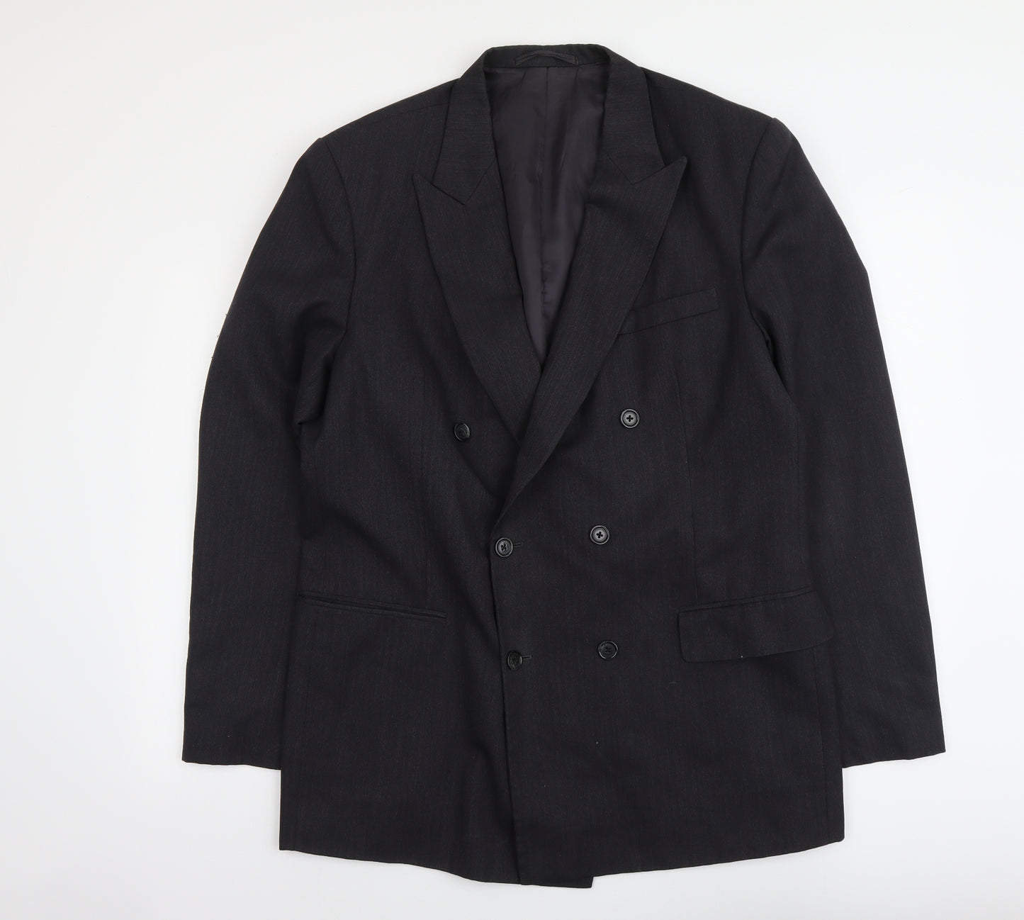Sam's Mens Grey Polyester Jacket Suit Jacket Size L Regular