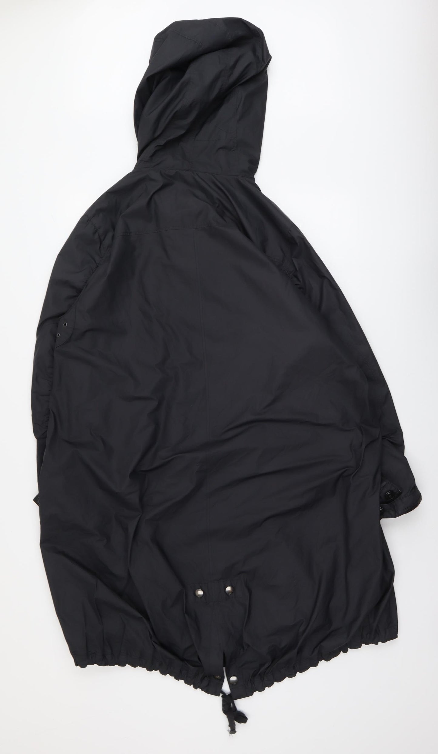 Polo Ralph Lauren Mens Black Rain Coat Coat Size M Zip