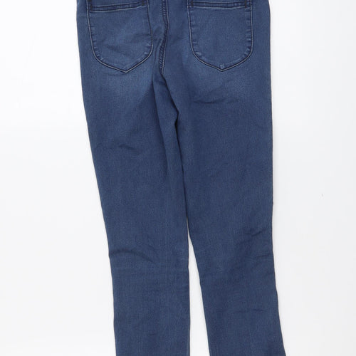 ASOS Womens Blue Cotton Skinny Jeans Size 24 in L30 in Regular Button