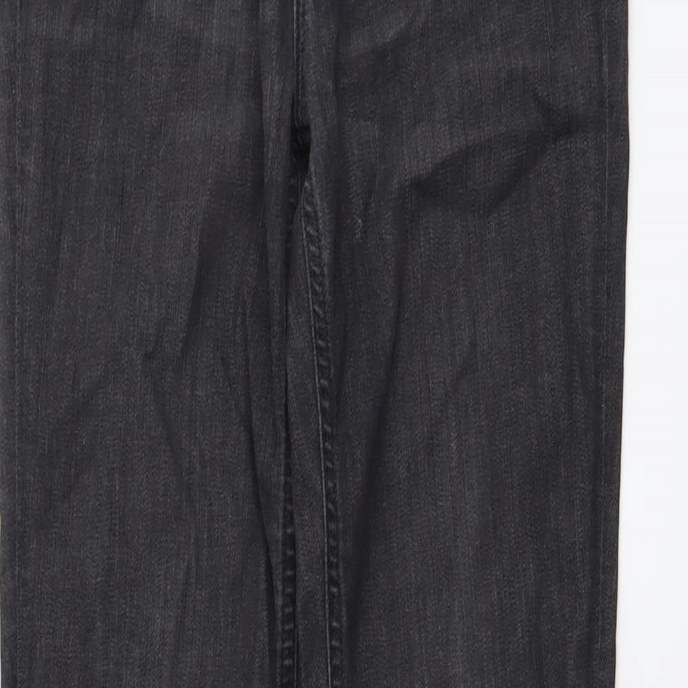 AllSaints Womens Grey Cotton Tapered Jeans Size 29 in L30 in Regular Button