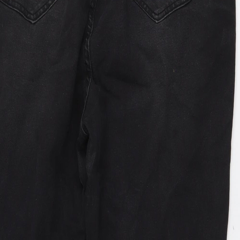 SheIn Womens Black Cotton Tapered Jeans Size 3XL L27 in Regular Button
