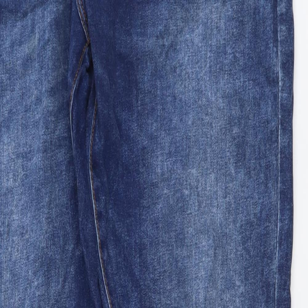 Denim & Co. Mens Blue Cotton Skinny Jeans Size 36 in L34 in Regular Button - Vintage Wash