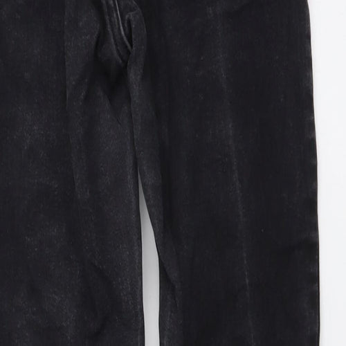 Topshop Womens Grey Cotton Skinny Jeans Size 28 in L27 in Regular Button