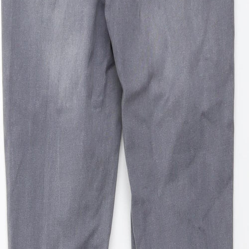 New Look Womens Grey Cotton Skinny Jeans Size 8 L28 in Regular Button