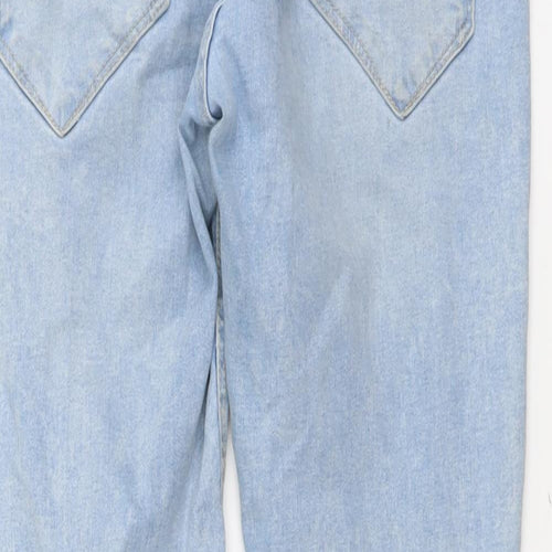 Bershka Mens Blue Cotton Skinny Jeans Size L L29 in Regular Button