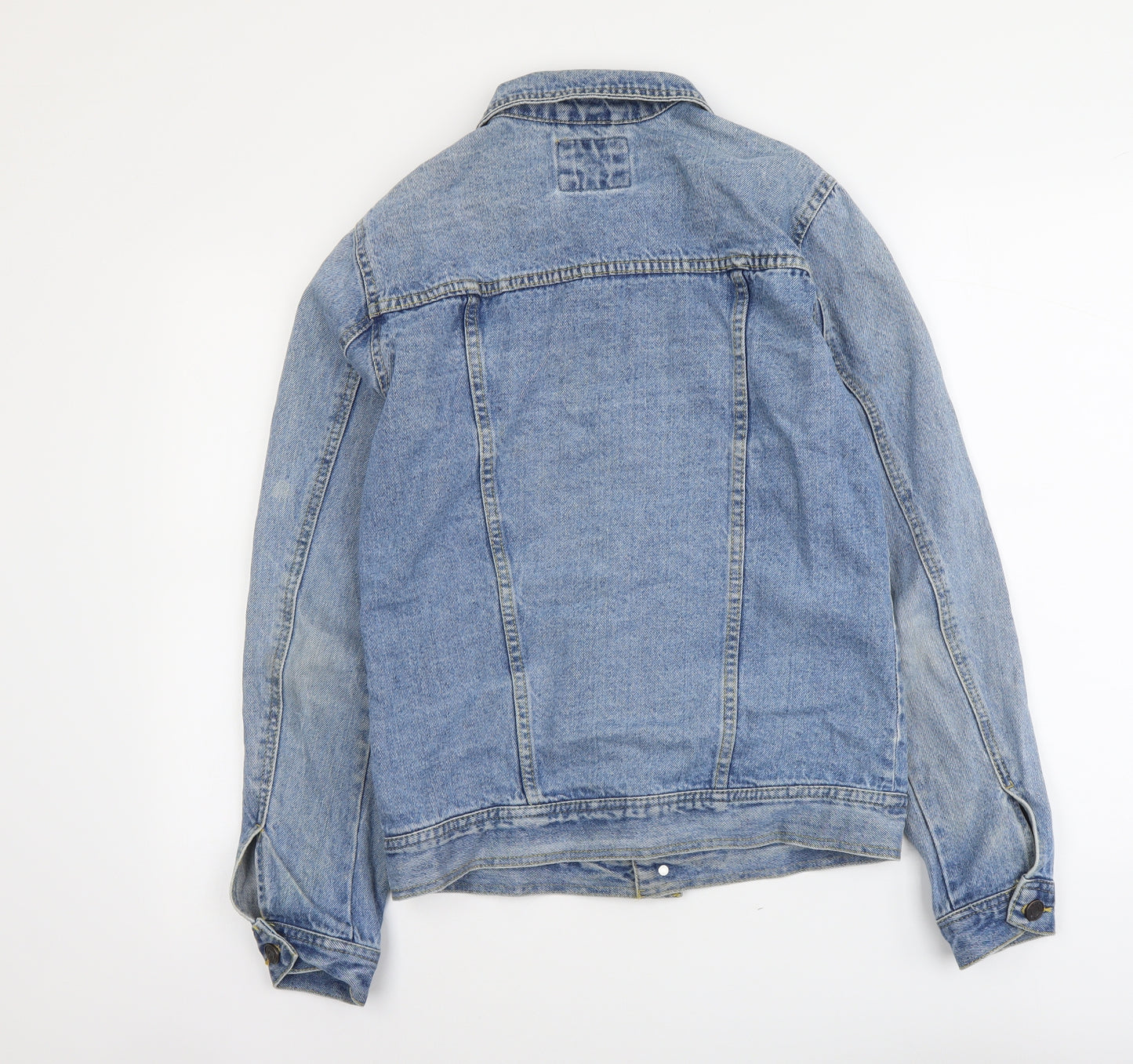 Pull&Bear Womens Blue Jacket Size S Button