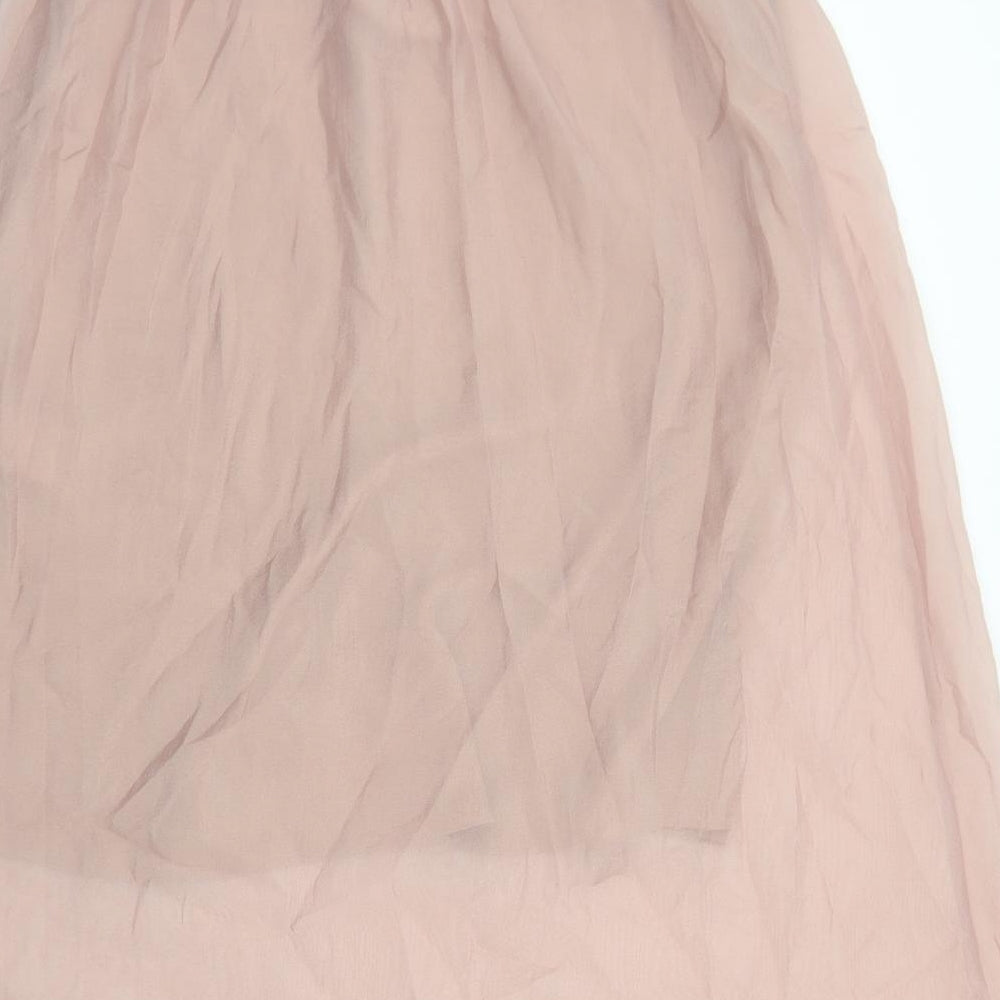 & Other Stories Womens Pink Polyester Swing Skirt Size S