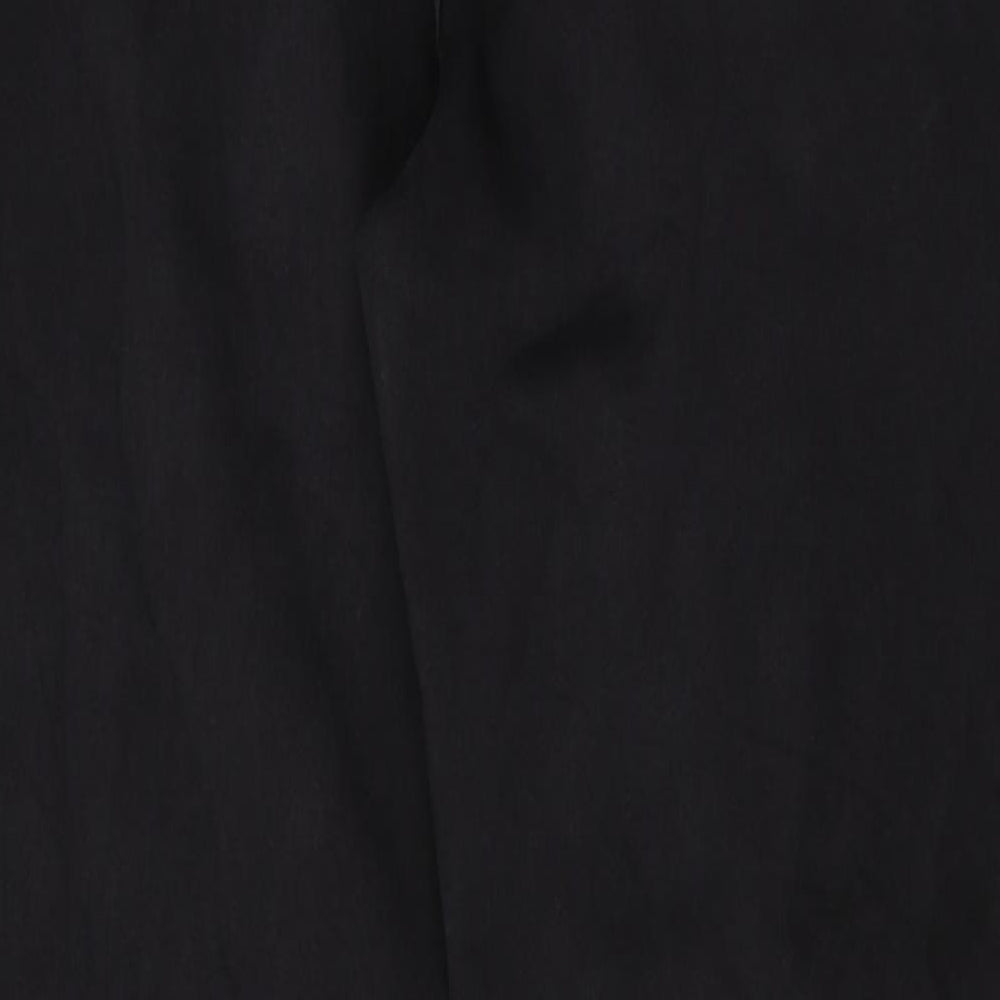 Per Una Womens Black Cotton Straight Jeans Size 16 Regular Zip