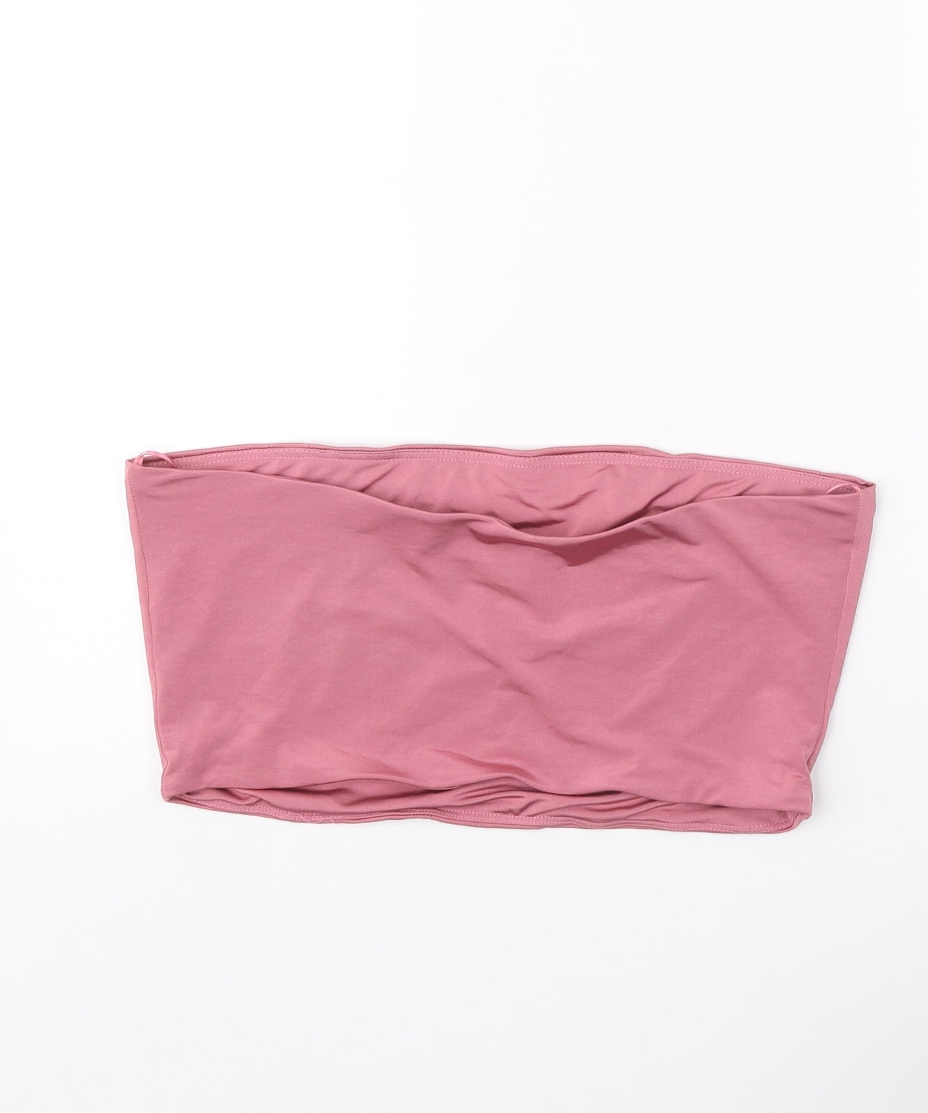 Monsoon Womens Pink Polyester Cropped Tank Size 16 Off the Shoulder