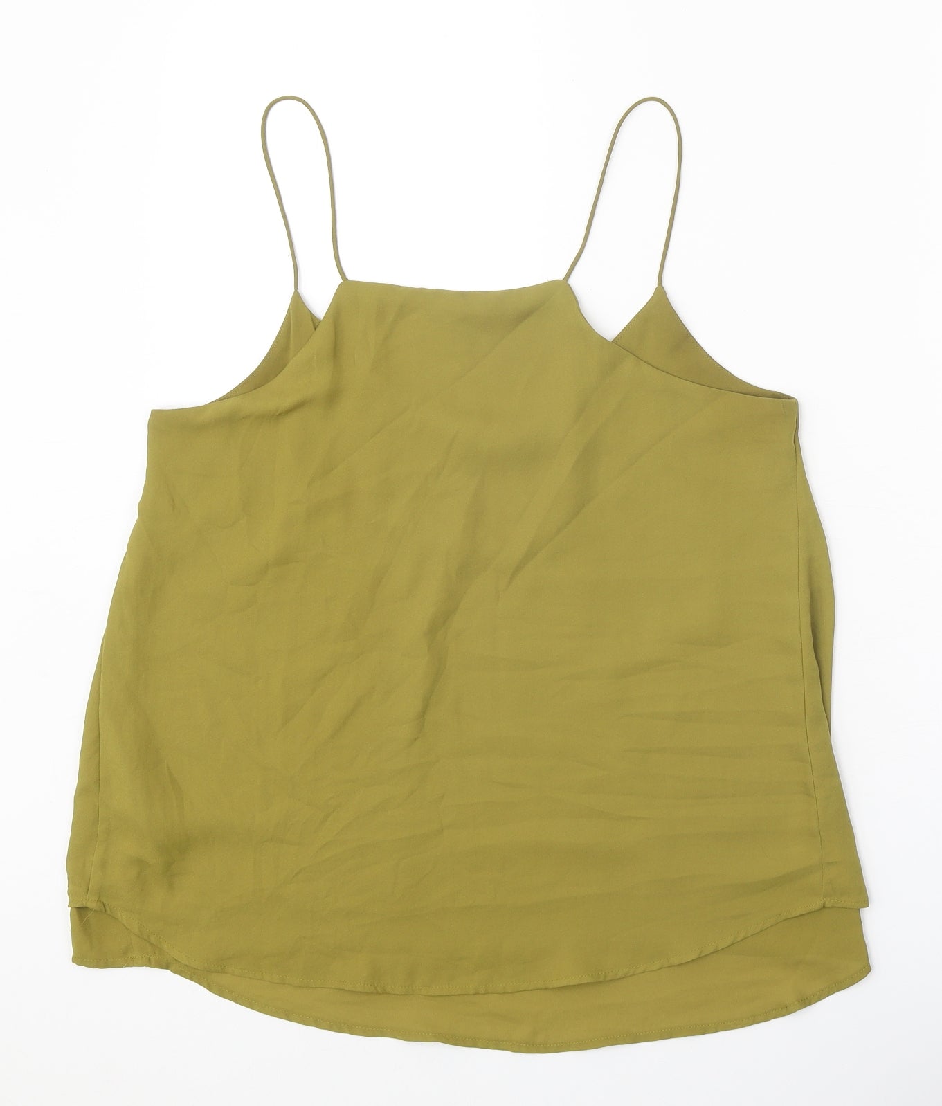 H&M Womens Green Polyester Camisole Tank Size 10 V-Neck