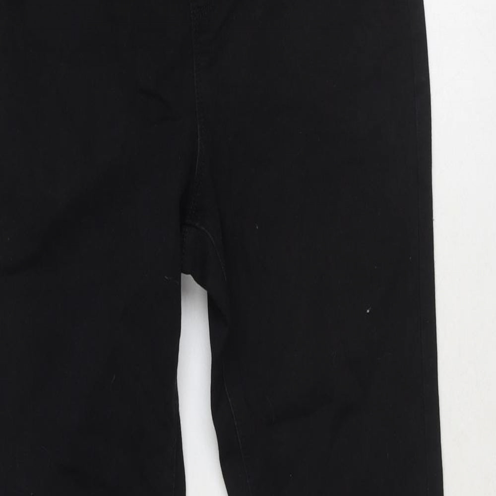 Preworn Womens Black Cotton Jegging Jeans Size 10 Regular