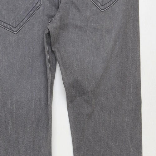 Preworn Mens Blue Cotton Skinny Jeans Size 30 in Slim Button