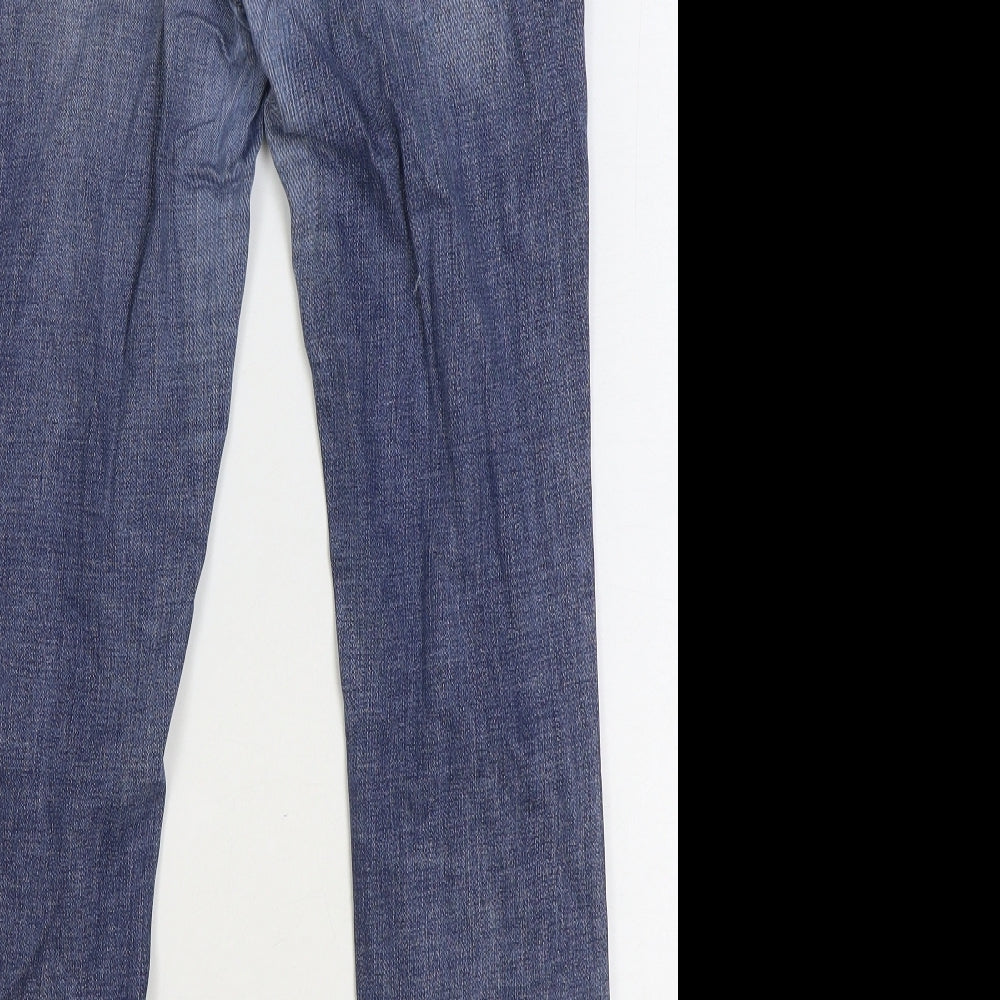 DKNY Mens Blue Cotton Skinny Jeans Size 30 in Regular Zip