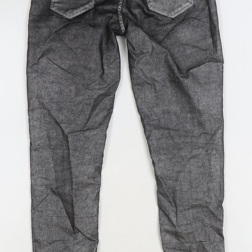 Miss Denim Womens Grey Cotton Skinny Jeans Size 10 Regular Zip