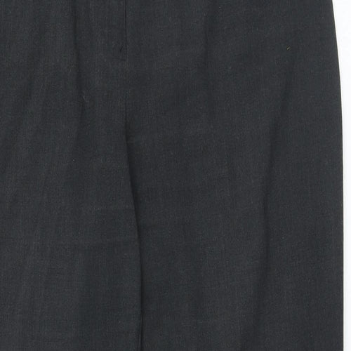 Marks and Spencer Womens Grey Polyester Dress Pants Trousers Size 16 Regular Zip