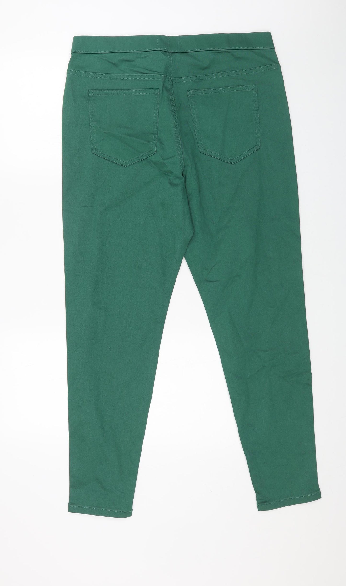 Marks and Spencer Womens Green Cotton Jegging Jeans Size 18 L28 in Regular