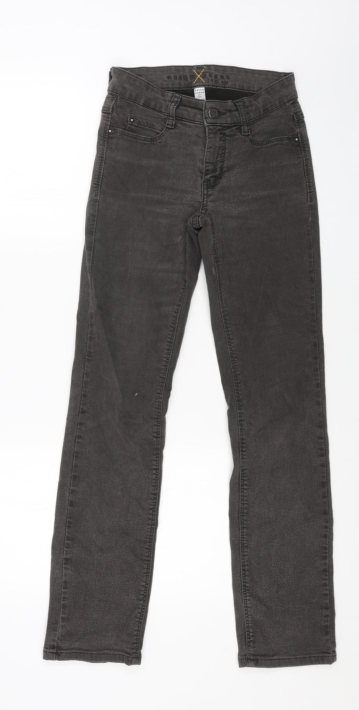 Dream Jeans Womens Black Cotton Skinny Jeans Size 26 in L28 in Regular Button
