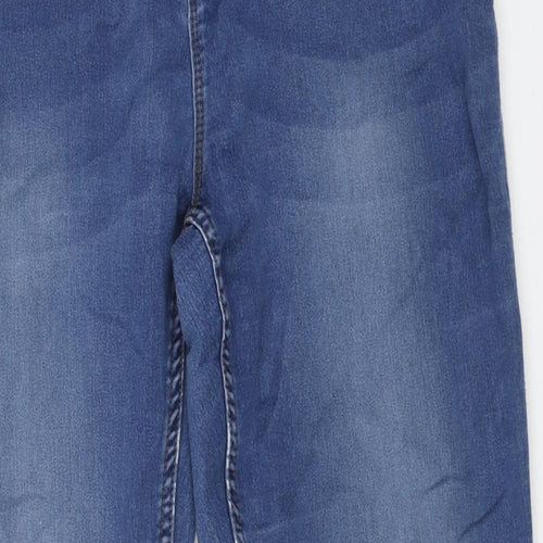 Preworn Womens Blue Cotton Skinny Jeans Size 2XL L31 in Regular Button