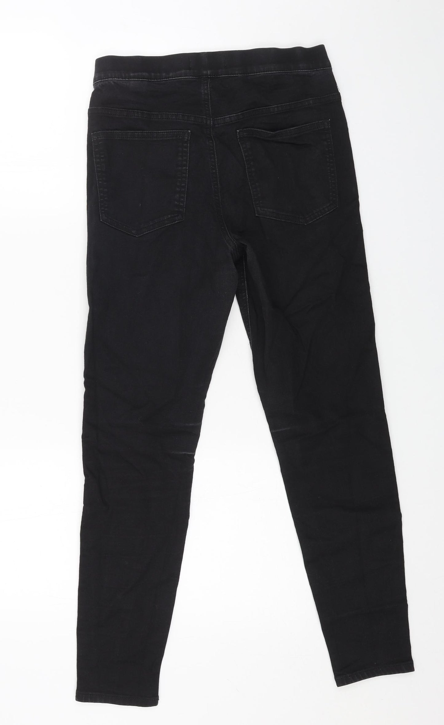 Marks and Spencer Womens Black Cotton Jegging Jeans Size 10 L26 in Regular