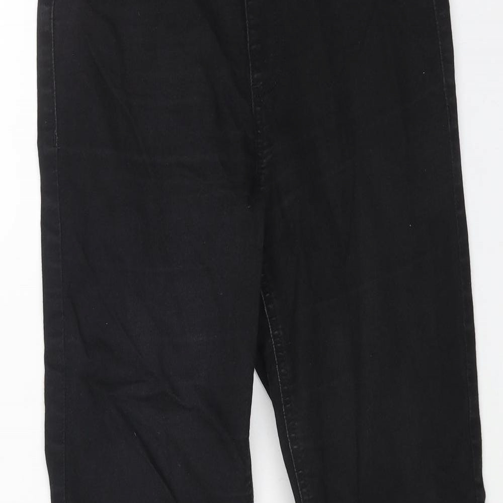Marks and Spencer Womens Black Cotton Jegging Jeans Size 10 L26 in Regular