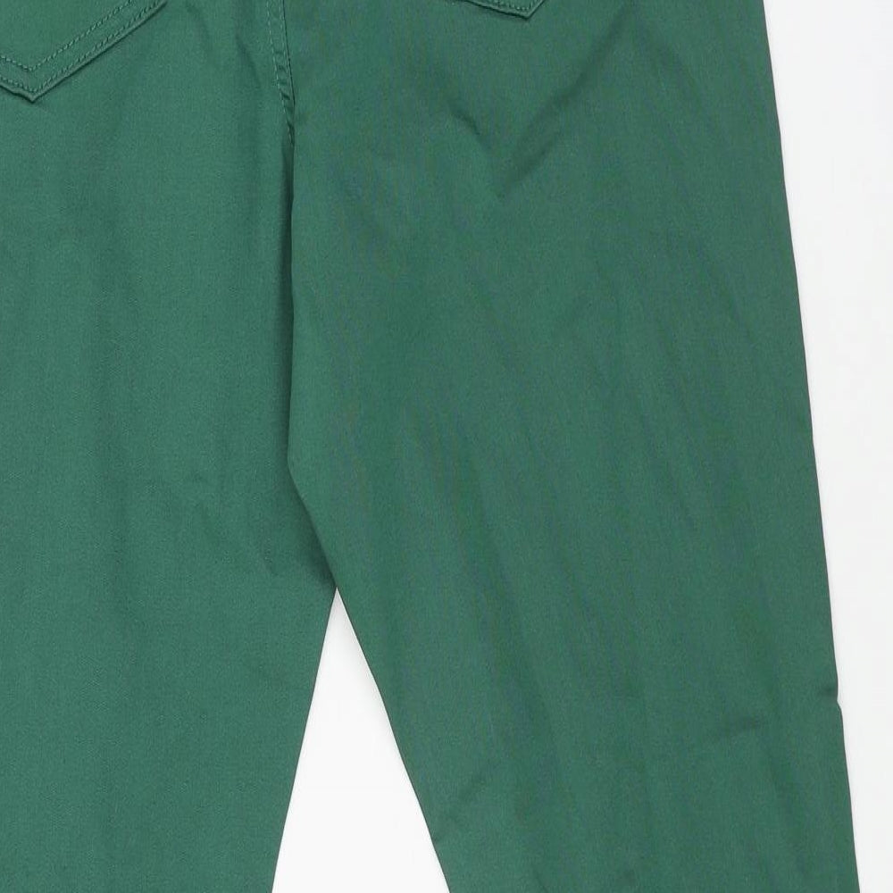 Marks and Spencer Womens Green Cotton Jegging Jeans Size 16 L29 in Regular