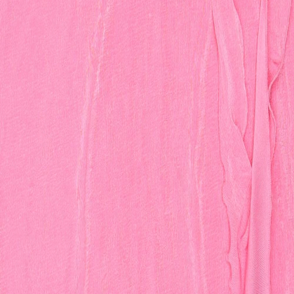Ego Womens Pink Polyester Wrap Skirt Size L - Flower Detail