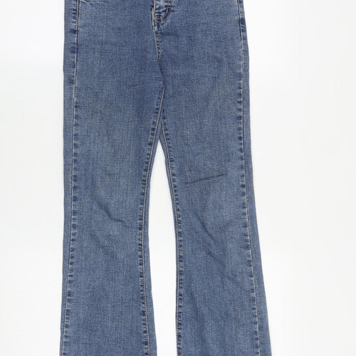 Party Jeans Womens Blue Cotton Bootcut Jeans Size S Regular Zip