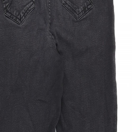 Marks and Spencer Womens Black Cotton Skinny Jeans Size 30 in Slim Zip