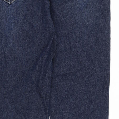Sbelt Jeans Womens Blue Cotton Straight Jeans Size 38 in Regular Zip