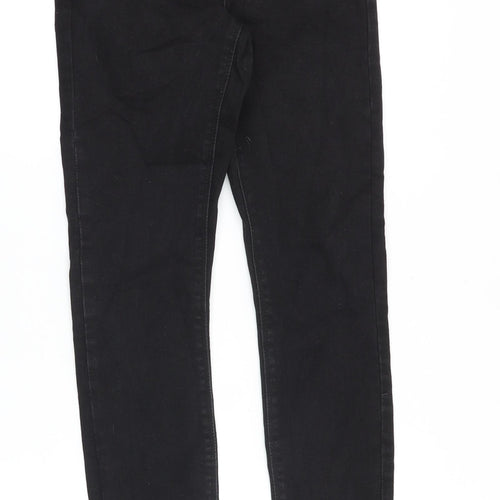 Denim & Co. Womens Black Cotton Skinny Jeans Size 8 Slim Zip