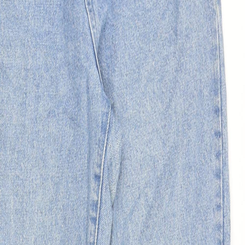 Missguided Womens Blue Cotton Tapered Jeans Size 4XL Regular Zip