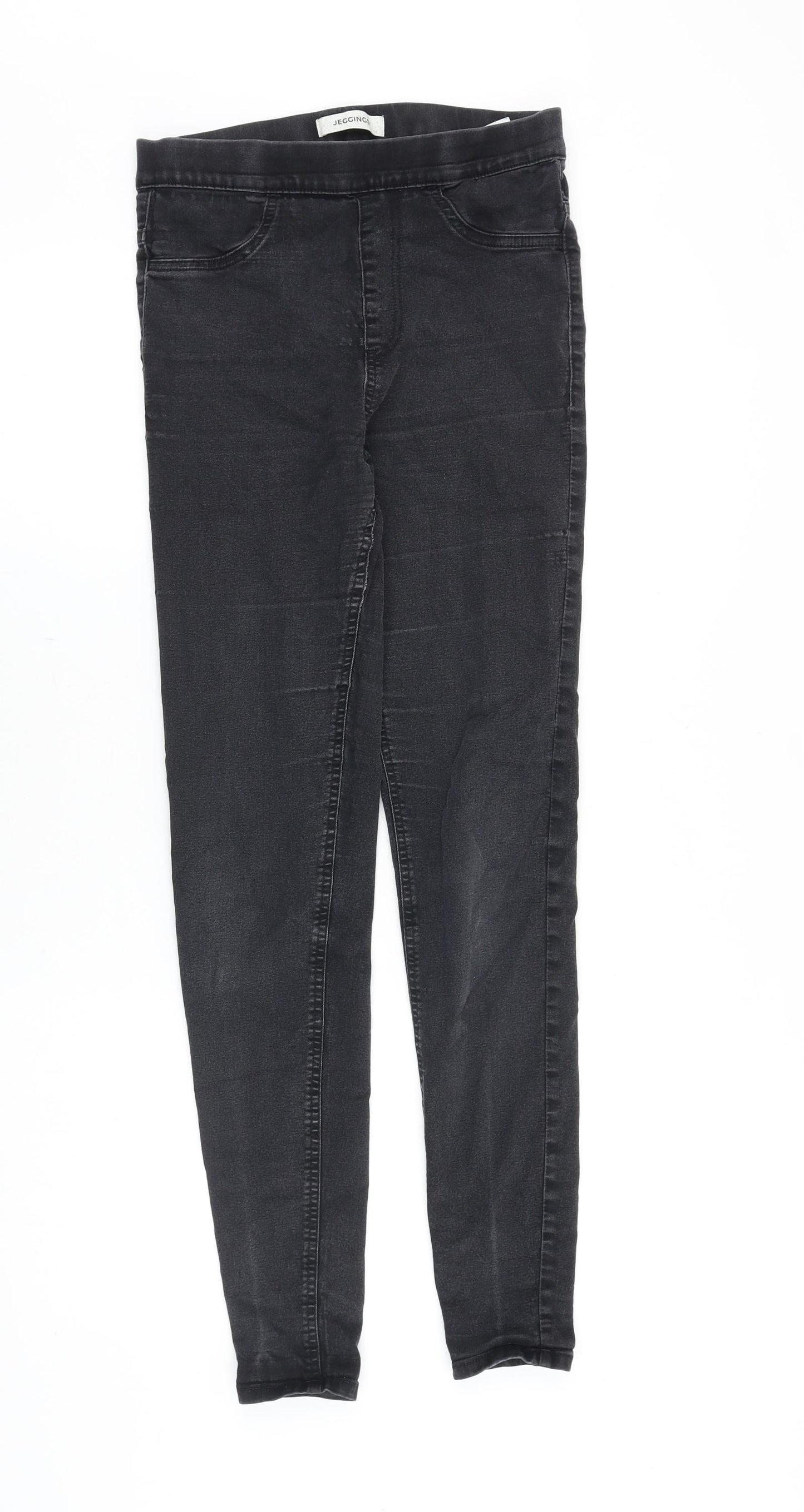 Marks and Spencer Womens Black Cotton Jegging Jeans Size 8 Slim