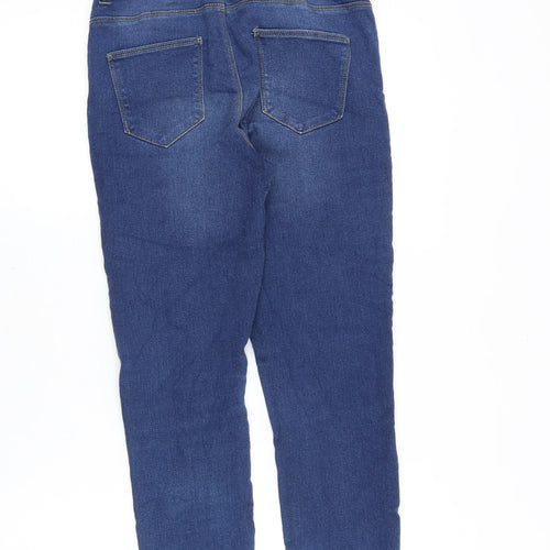 Denim & Co. Womens Blue Cotton Skinny Jeans Size 8 Slim Zip