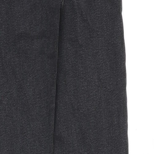 Marks and Spencer Womens Black Cotton Skinny Jeans Size 8 Slim Zip