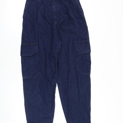ASOS Womens Blue Cotton Tapered Jeans Size 26 in Regular Zip