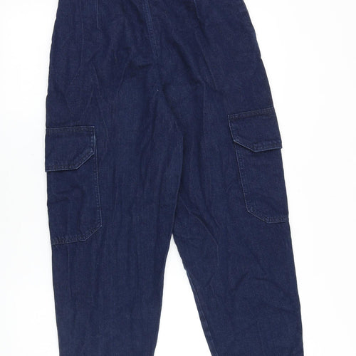 ASOS Womens Blue Cotton Tapered Jeans Size 26 in Regular Zip