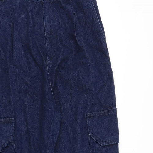 ASOS Womens Blue Cotton Tapered Jeans Size 26 in Regular Zip