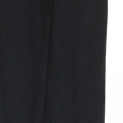 Uniqlo Womens Black Cotton Skinny Jeans Size 28 in Slim Zip