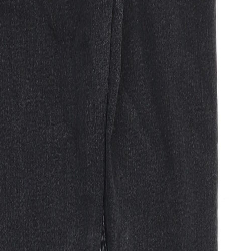 Marks and Spencer Womens Black Cotton Skinny Jeans Size 10 Slim Zip