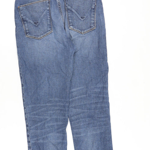 Hudson Womens Blue Cotton Straight Jeans Size 25 in Regular Zip