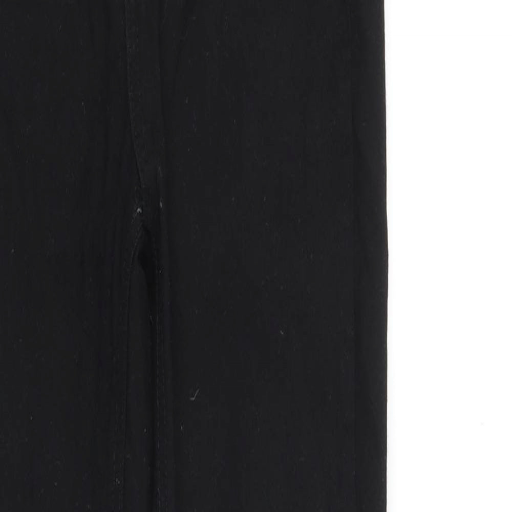 Stradivarius Womens Black Cotton Skinny Jeans Size 6 Slim Zip