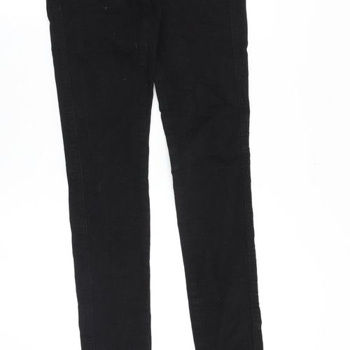 Mango Womens Black Cotton Skinny Jeans Size 6 Slim Zip