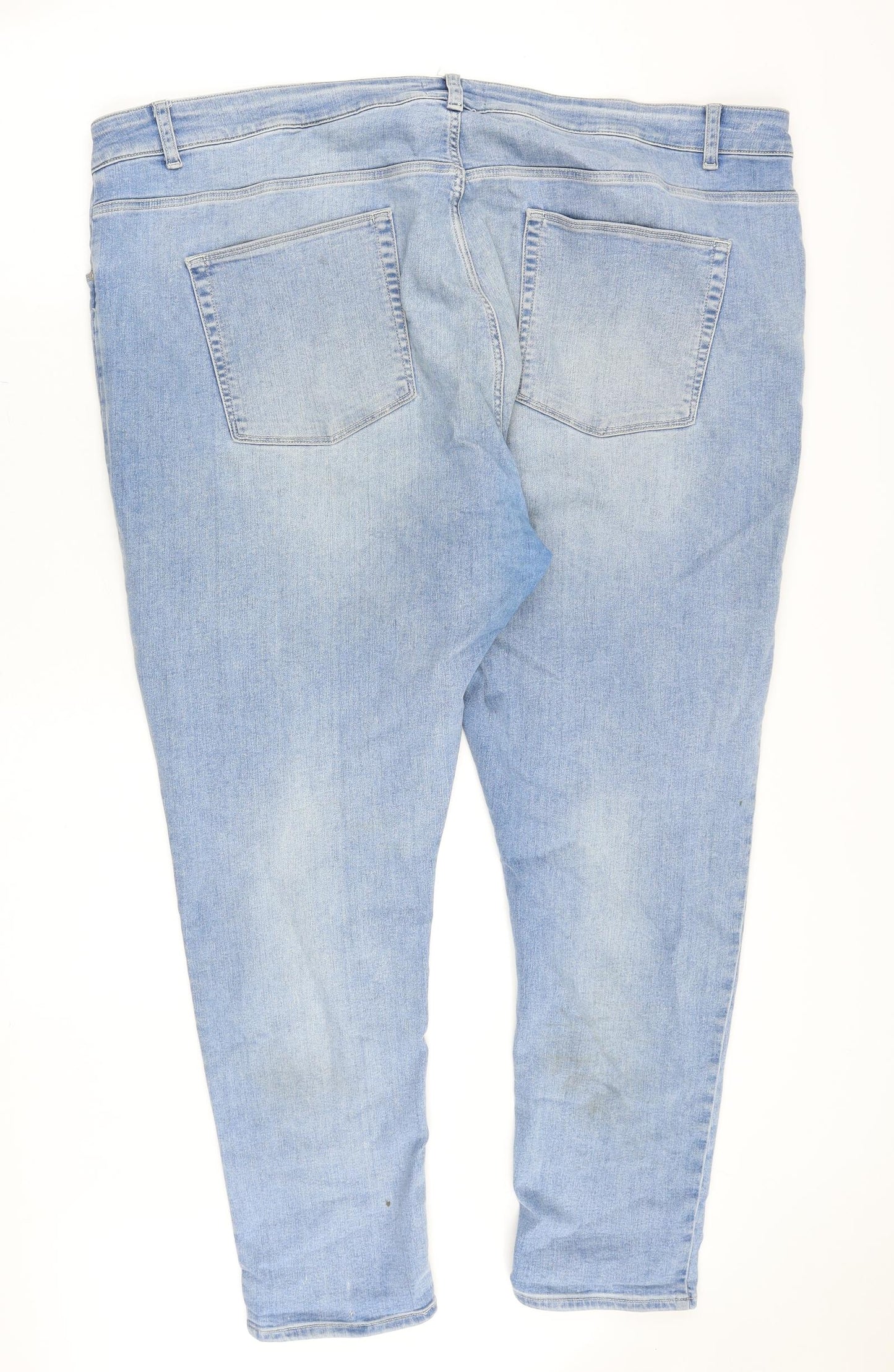 ASOS Mens Blue Cotton Skinny Jeans Size 48 in Slim Zip