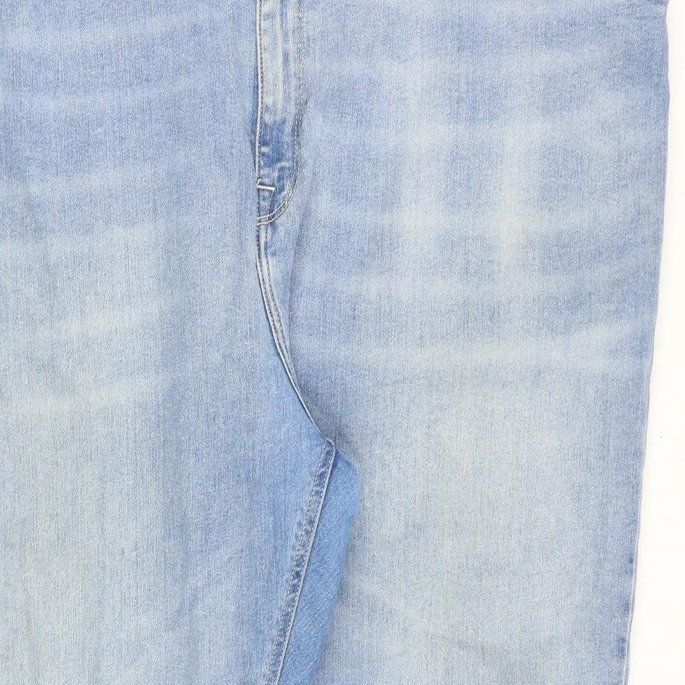 ASOS Mens Blue Cotton Skinny Jeans Size 48 in Slim Zip