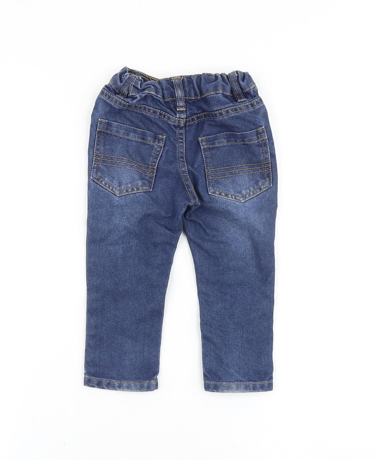 PEP&CO Baby Blue Cotton Jogger Jeans Size 18-24 Months L50 cm Zip