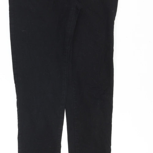 Denim & Co. Womens Black Cotton Skinny Jeans Size 10 Slim Zip